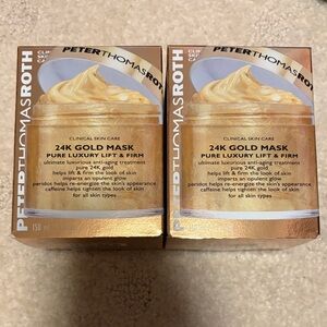 2 Brand New in Box Peter Thomas Roth 24K Gold Pure Luxury Mask Jumbo Size 150ml